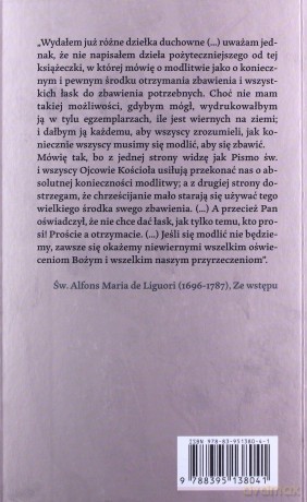 O modlitwie, jako środku do zbawienia koniecznym - św. Alfons de Liguori [KSIĄŻKA]