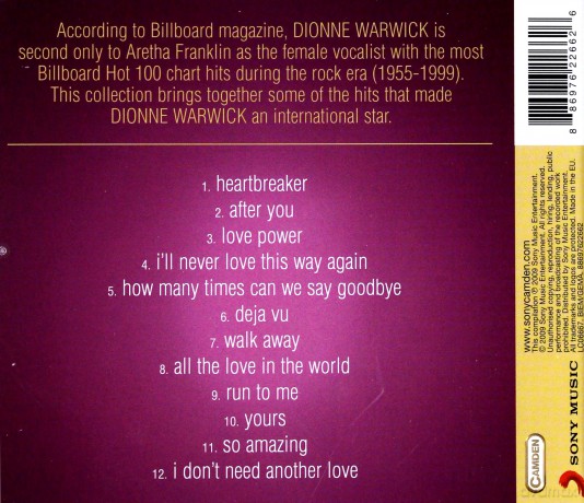 Dionne Warwick: The Greatest Hits [CD]