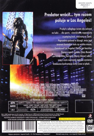 Predator 2 [DVD]