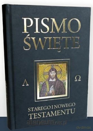 Pismo Święte Stary Testament i Nowy Testament grafit ze złoceniami [KSIĄŻKA]
