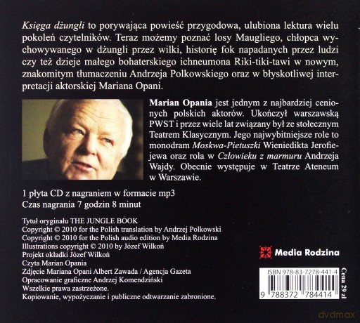 Księga Dżungli - Rudyard Kipling [AUDIOBOOK] [CD]