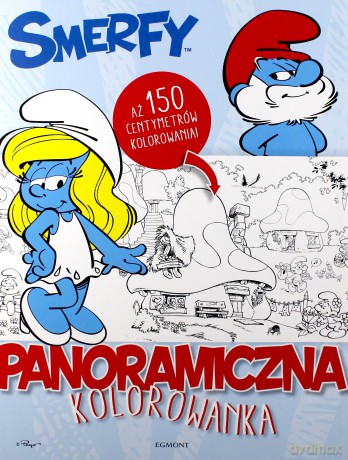 Smerfy. Panoramiczna kolorowanka [KSIĄŻKA]
