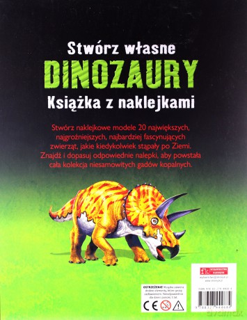 Stwórz własne dinozaury. Książka z naklejkami - Simon Tudhope [KSIĄŻKA]
