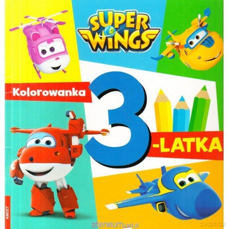Super Wings. Kolorowanka 3-latka [KSIĄŻKA]