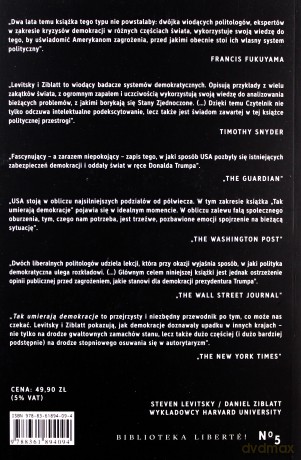 Tak umierają demokracje - S. Levistsky, D. Ziblatt [KSIĄŻKA]