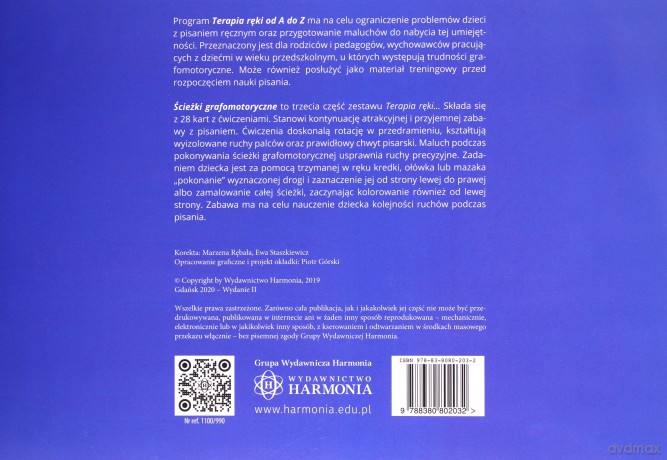 Terapia ręki od A do Z. Ścieżki grafomotoryczne - Jacek Szmalec, Dariusz Wyszyński [KSIĄŻKA]