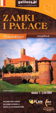 Zamki i pałace w. pomorskiego 1:230 000