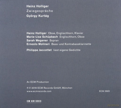 Heinz Holliger: Kurtag, Zwiegesprache [CD]