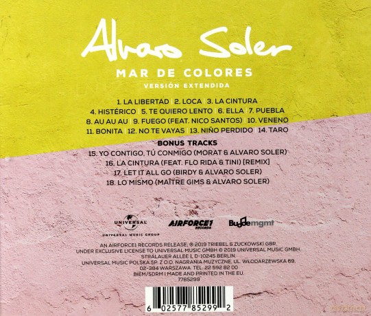 Alvaro Soler: Mar De Colores (Reedycja) (PL) [CD]