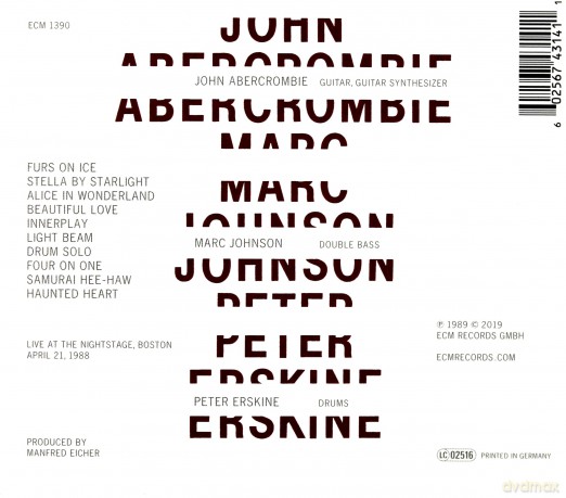 Abercrombie, Johnson, Erskine: Touchstones: Abercrombie/Johnson/Erskine [CD]
