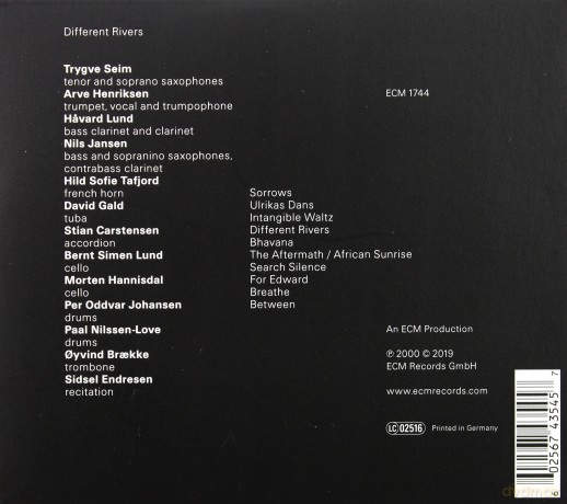 Trygve Seim: Touchstones: Different Rivers [CD]