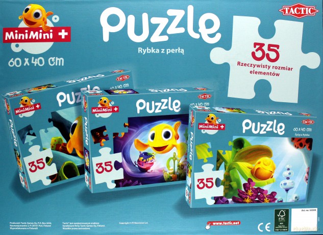 TACTIC MiniMini Giant 35 el. Śpiąca Rybka [PUZZLE]