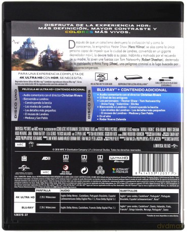 Mortal Engines (Zabójcze maszyny) [Blu-Ray 4K]+[Blu-Ray]