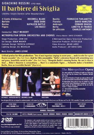Kathleen Battle: Rossini:Il Barbiere Di Siviglia [2DVD]