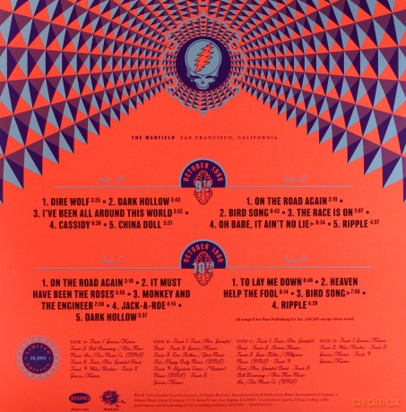 Grateful Dead: The Warfield, San Francisco, Ca 10/9/80 (RSD) [2xWinyl]