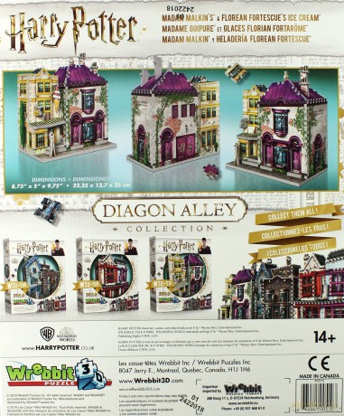Harry Potter Diagon Alley Collection - Madam Malkins & Florean Fortescues 3D 290 el. [PUZZLE]