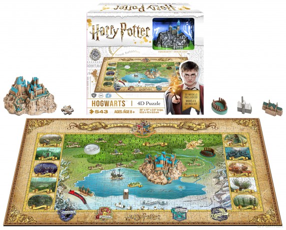 Harry Potter Mini Hogwarts 4D 543 el. [PUZZLE]