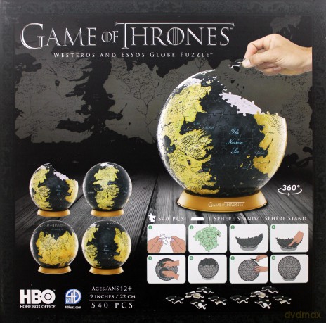 Game of Thrones 9 Inch Globe 4D 540 el. (Gra o Tron) [PUZZLE]