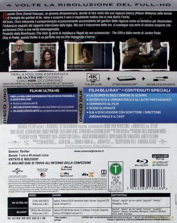 Get Out  (Uciekaj) [Blu-Ray 4K]+[Blu-Ray]