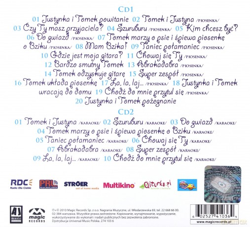 Justynka I Tomek: Magiczna gitara - sezon 1 (digipack) [2CD]