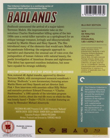 Badlands (1973) (Criterion Collection) [Blu-Ray]