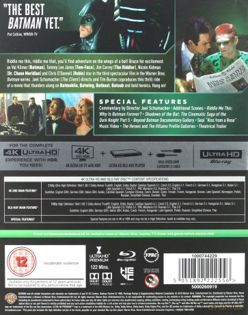 Batman Forever [Blu-Ray 4K]+[Blu-Ray]