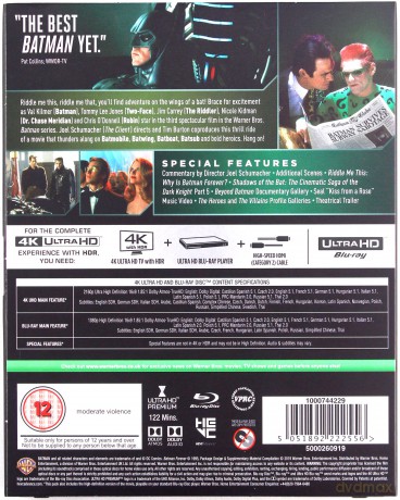 Batman Forever [Blu-Ray 4K]+[Blu-Ray]