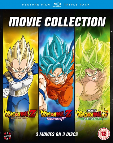 Dragon Ball Movie Trilogy: Battle Of Gods / Resurrection 'F' / Broly [3xBlu-Ray]