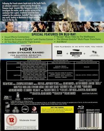 Godzilla (1998) [Blu-Ray 4K]+[Blu-Ray]