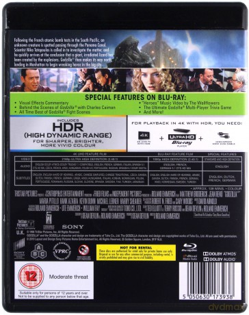 Godzilla (1998) [Blu-Ray 4K]+[Blu-Ray]