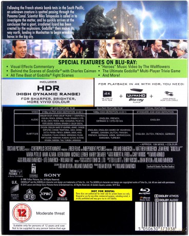 Godzilla (1998) [Blu-Ray 4K]+[Blu-Ray]