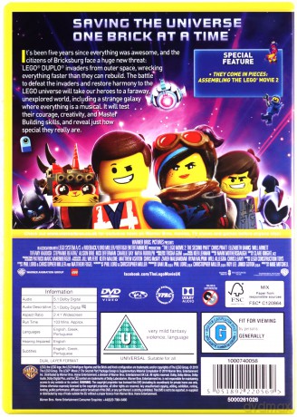 Lego Movie 2 (Lego: Przygoda 2) [DVD]