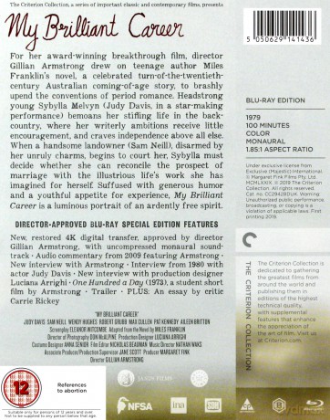My Brilliant Career (1979) (Criterion Collection) (Moja błyskotliwa kariera) [Blu-Ray]