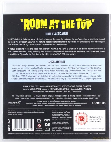 Room At The Top (Miejsce na górze) [Blu-Ray]+[DVD]