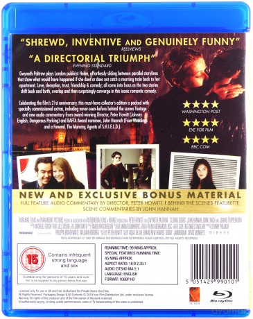 Sliding Doors - 21st Birthday (Special Edition) (Przypadkowa dziewczyna) [Blu-Ray]