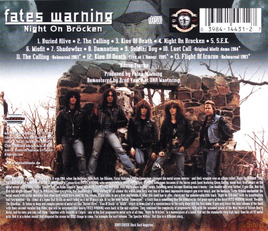 Fates Warning: Night on Brocken (Remaster) [CD]