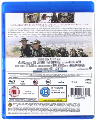 Heartbreak Ridge (Wzgórze Rozdartych Serc) [Blu-Ray]