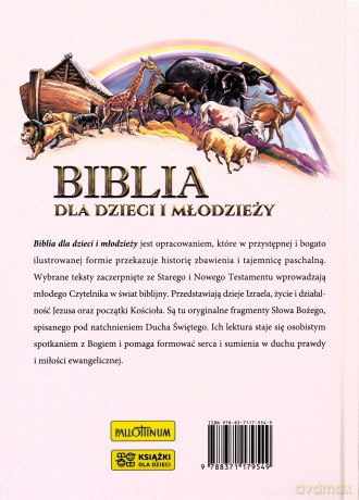Biblia dla dzieci i młodzieży [KSIĄŻKA]