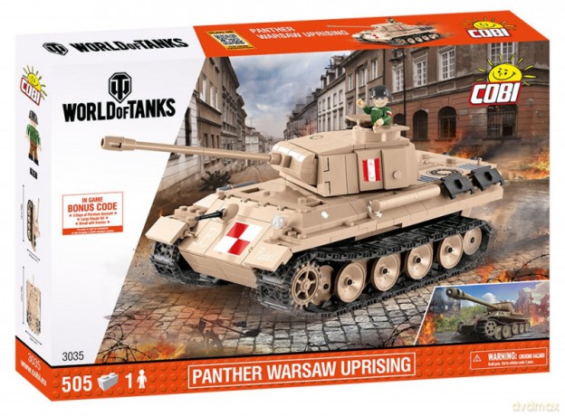 Klocki World of Tanks PzKpfw. V Panther - czołg powstańczy [KLOCKI]