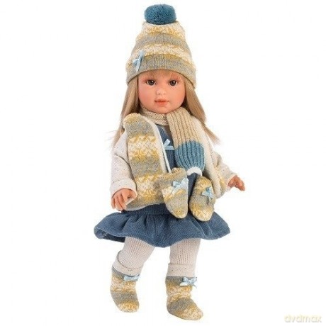 Lalka Tina 54025 blondynka granatowa sukienka 40 cm