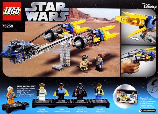 LEGO Klocki Star Wars Ścigacz Anakina - edycja rocznicowa (Gwiezdne Wojny) [KLOCKI]