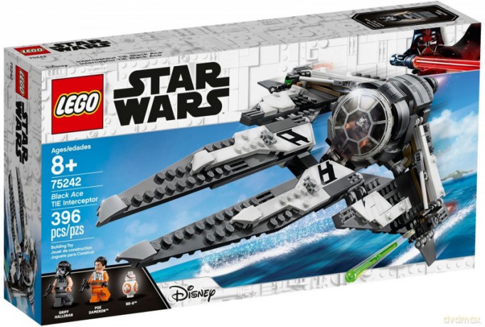 LEGO Klocki Star Wars TIE Interceptor Czarny As (Gwiezdne Wojny) [KLOCKI]