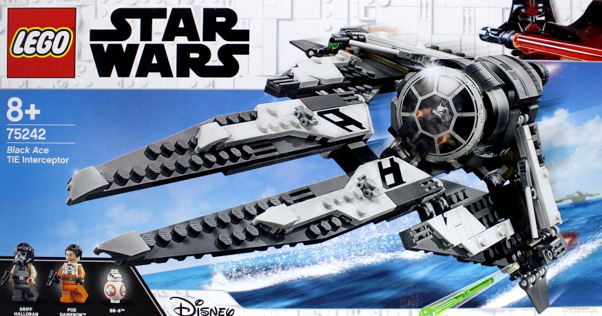 LEGO Klocki Star Wars TIE Interceptor Czarny As (Gwiezdne Wojny) [KLOCKI]