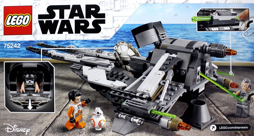 LEGO Klocki Star Wars TIE Interceptor Czarny As (Gwiezdne Wojny) [KLOCKI]