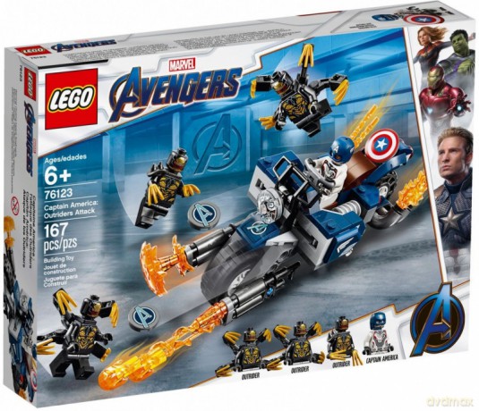LEGO Klocki Super Heroes Kapitan Ameryka - Atak Outriderów [KLOCKI]