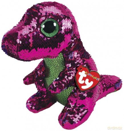 Maskotka Beanie Boos Flippables Cekinowy dinozaur 24 cm