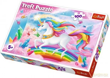 TREFL 100 el. - W kryształowym świecie jednorożców [PUZZLE]