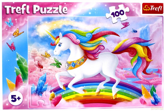 TREFL 100 el. - W kryształowym świecie jednorożców [PUZZLE]