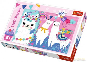 TREFL 100 el. - Wesołe lamy [PUZZLE]