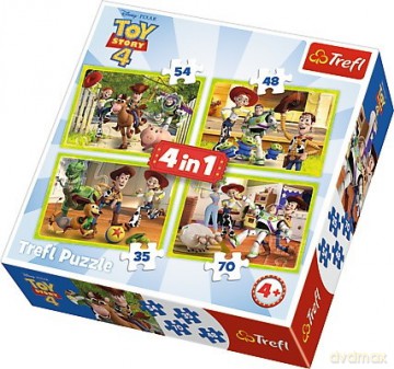 TREFL 4w1 - Toy Story - Ekipa zabawkowa [PUZZLE]
